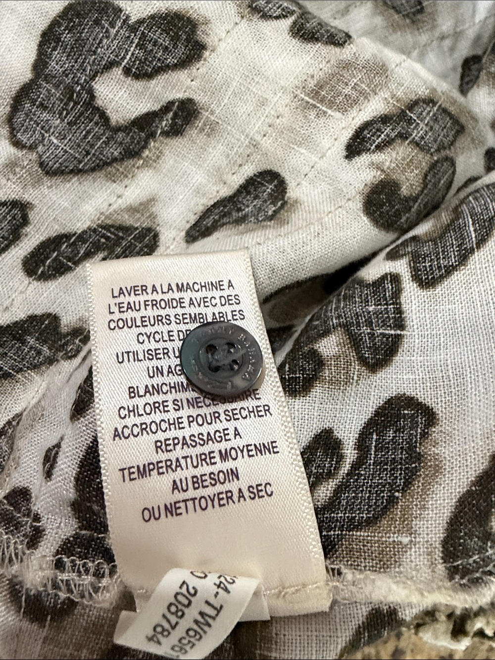 Tommy Bahama Relax Size 2 Linen Leopard Print Ruffle Hem Mini Skirt - Picture 6 of 9